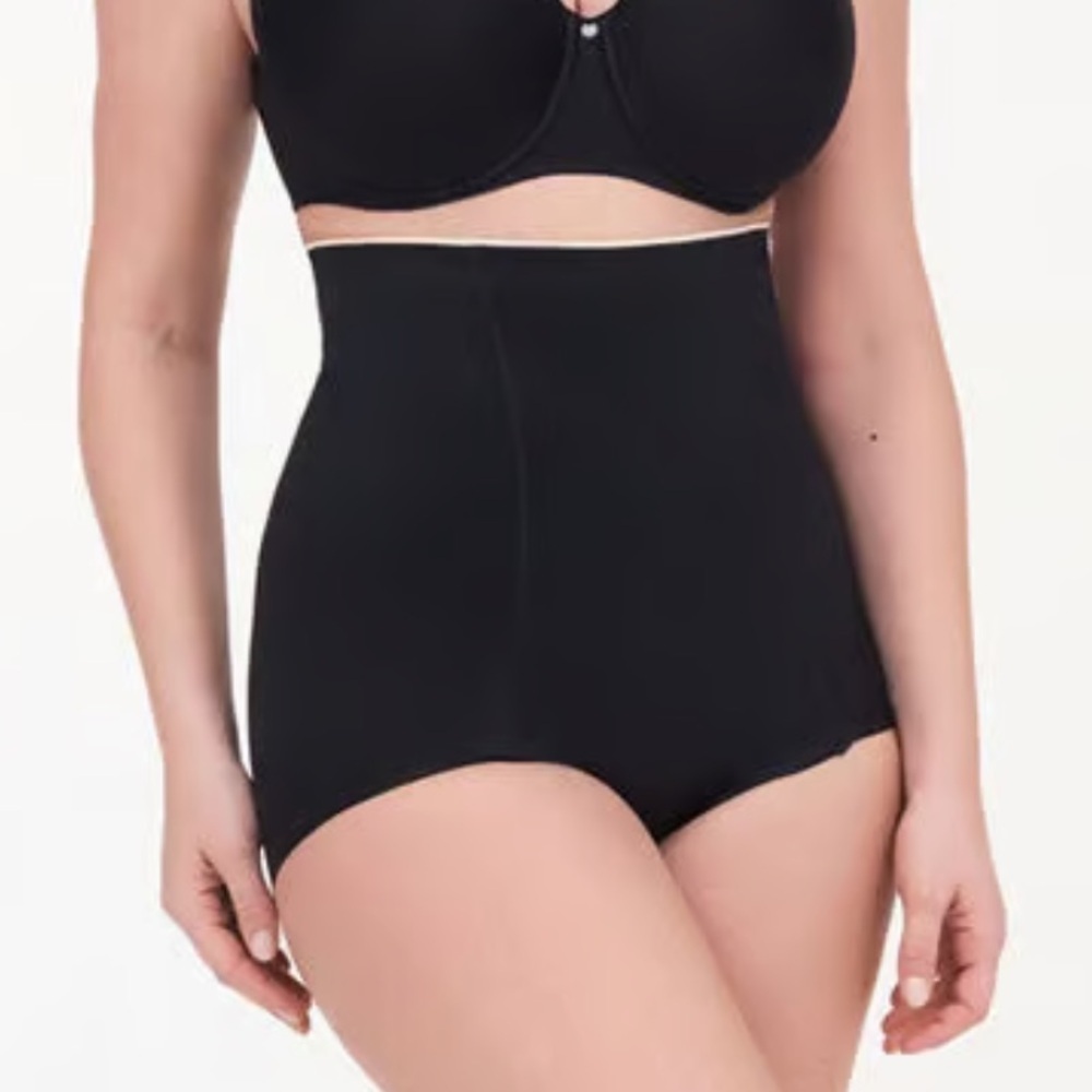 Chantelle High Waist Shapewear Contour Black Tummy Control Underwear Size Large